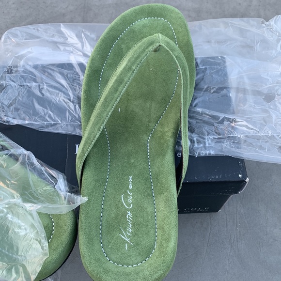 Kenneth Cole mens suede leather designer flip flops - Picture 2 of 3